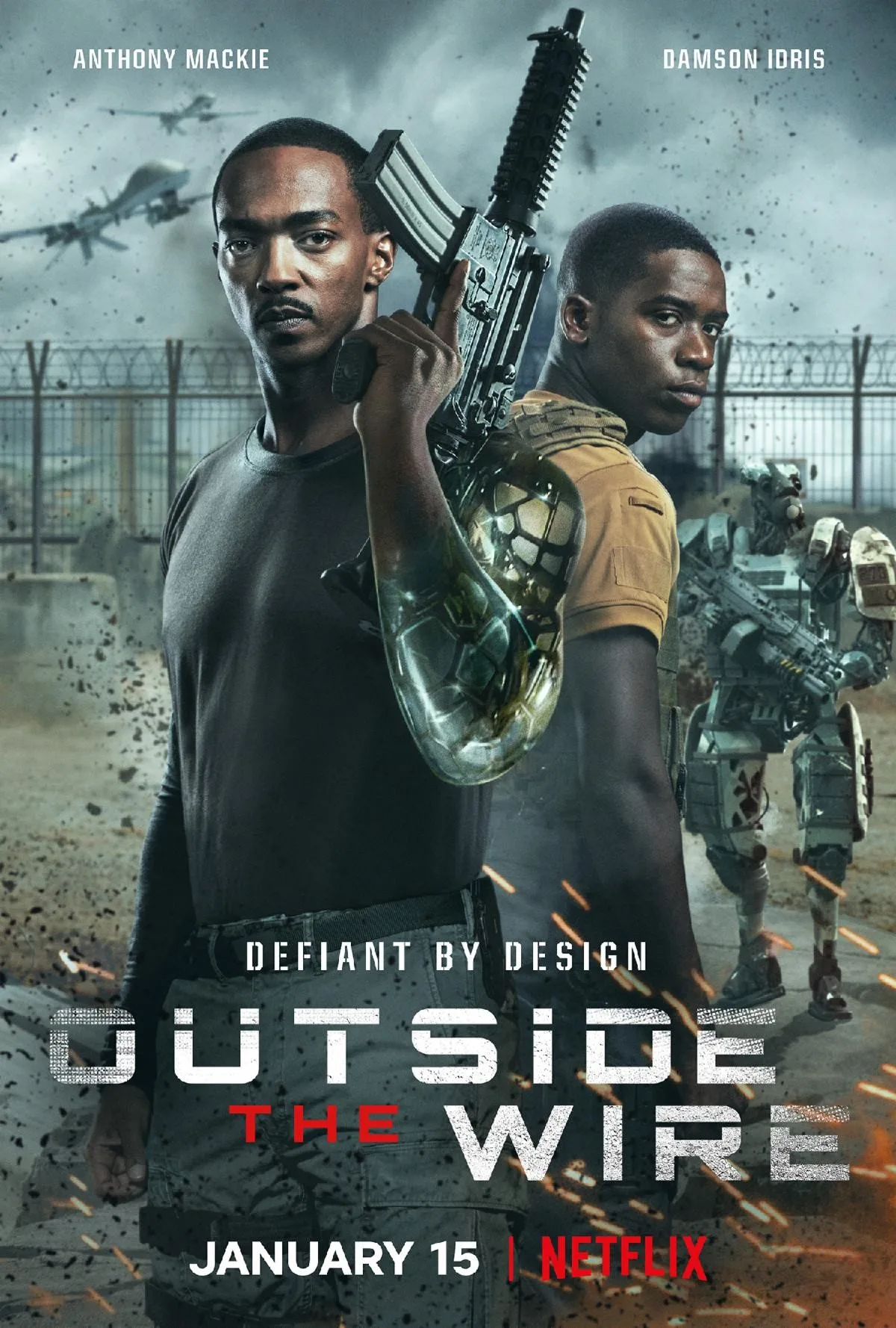 فیلم بیرون سیم خاردار (Outside the Wire 2021)